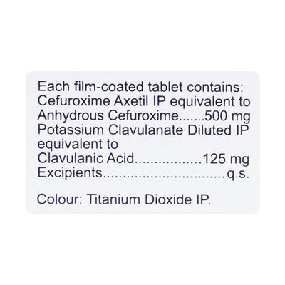 Zocef CV 500mg Tablet 6'S - Bacterial Infections-Cep