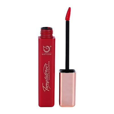 Matt Look Lip Makeup Temptation Liquid Matte Lipstick, Red Velvet 5 ml - Liquid Lipsticks