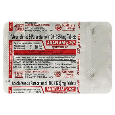 Anaflam XP Tablet 10'S - Pain relief-Nsa