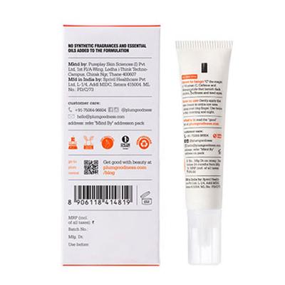 Plum 3% Vitamin C, 3% Peptide & 3% Caffeine Under Eye Cream with Mandarin Fragrance-Free 15ml - Under Eye Creams & Serums