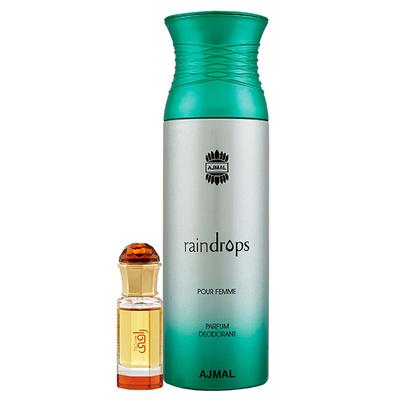 Ajmal Mukhallat Raaqi Concentrated Perfume Oil Floral Fruity And Raindrops Femme Deodorant Floral Chypre Fragrance 210 ml - Perfumes (Edt/Edp)