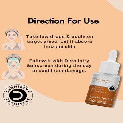 Dermistry No Pigmentation Kojic Acid Skin Perfecting Face Cream 50 ml + No Pigmentation Kojic Acid Skin Perfecting Face Serum 30 ml - Face Serum