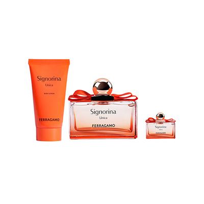 Salvatore Ferragamo Signorina Unica Set (Eau De Parfum 100ml + 5ml + Body Lotion 50ml) 1's - Women Perfumes (Edt/Edp)