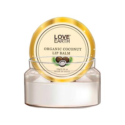 Love Earth Coconut Lip Balm for Dry & Chapped Lips, An Ayurvedic Lip Moisturizer with Vitamin E 10 gm - Lip Balms