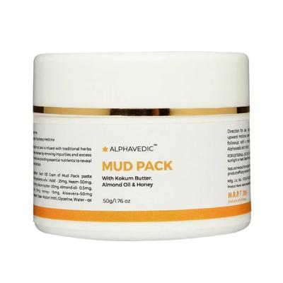 Alphavedic Mud Pack 50 gm - Masks & Peels