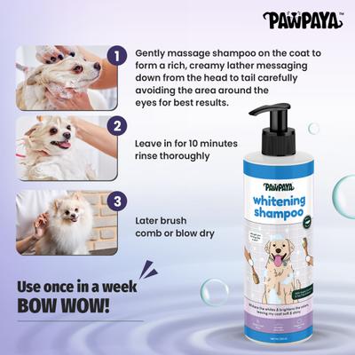 Pawpaya Whitening Coat Shampoo New 250 ml - Pet Grooming