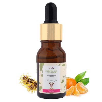 Skivia Green Tea Seed Face Serum With Witch Hazel & Mandarin Oil 15 ml - Face Serum