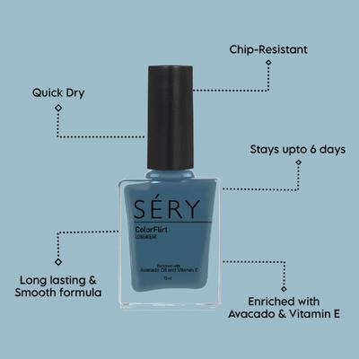 SERY Colorflirt Nail Paint- Dry Sky 10 ml - Nail Polish