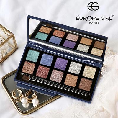 Europe Girl 10 Colour Eyeshadow-03 Rose Petal 10 gm - Eyeshadow, Bases & Primers