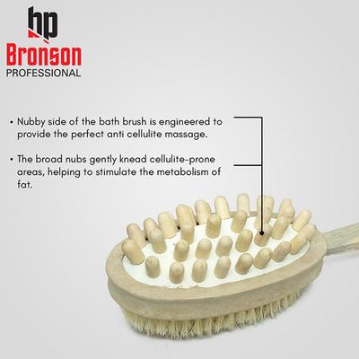 Bronson Professional Bath Brush Wooden 1's - Scrubs & Exfoliants
