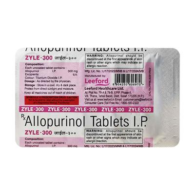 Zyle 300mg Tablet 10'S - Gout