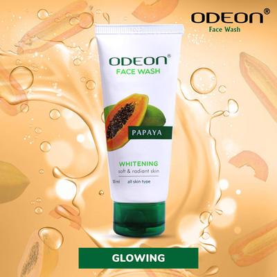Odeon Face Wash Turmeric + Lemon + Papaya + Neem X 4Pcs 200 ml - Face Wash & Cleansers