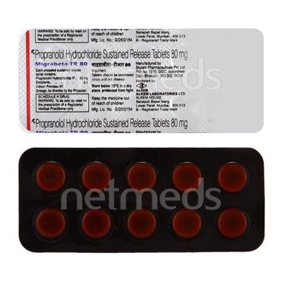 Migrabeta TR 80mg Tablet 10'S - Hypertension-Bet