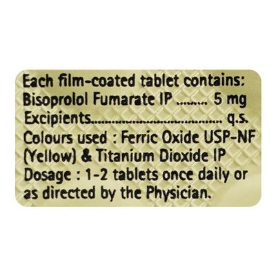 Concor 5mg Tablet 10'S - Hypertension-Bet