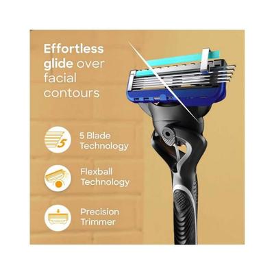 Gillette Fusion 5 Proglide Styling Back Blades for Men 6's - Razors & Cartridges