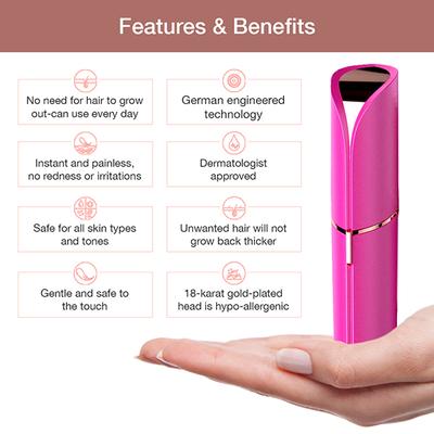 Flawless Facial Hair Remover - Pink - Hair Removal Accessories