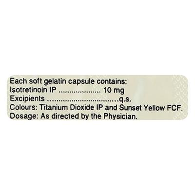 ISOTROIN 10 Capsule 15's - Acne-Acn