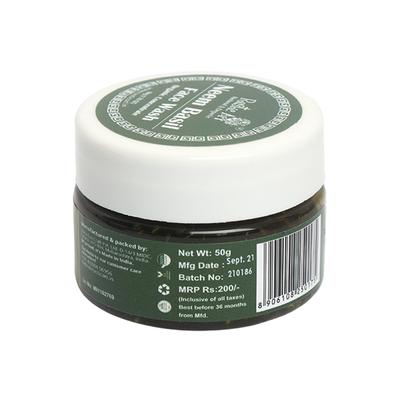 Rustic Art Organic Neem Basil Face Wash Concentrate 50 gm - Face Washes