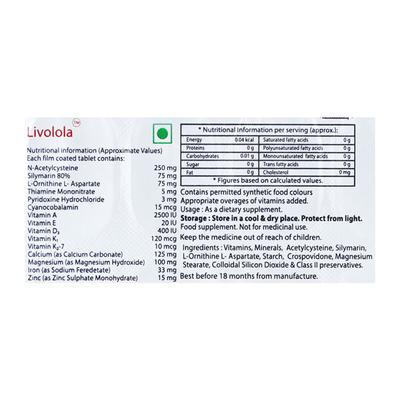 LIVOLOLA Tablet 10's - Supplements-Vam