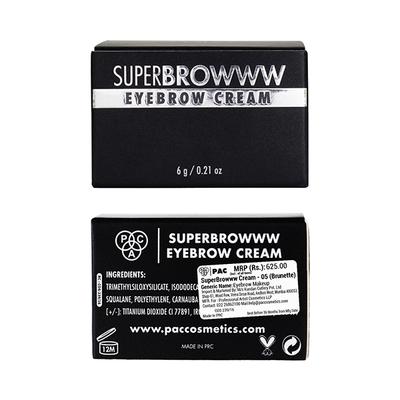 PAC SuperBrowww Cream 05 Brunette 6 gm - Eyebrow Pencils & Enhancers