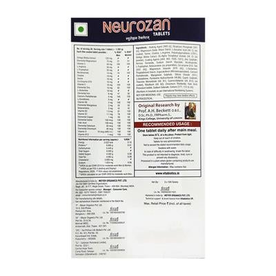 NEUROZAN GLUTEN FREE Tablet 10's - Supplements-Vam
