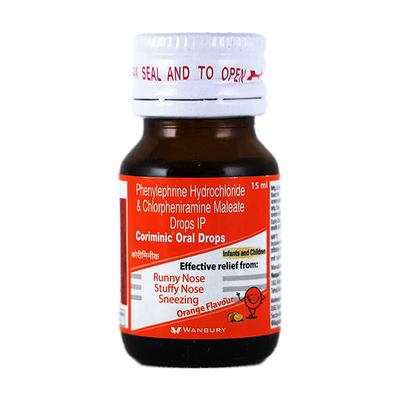 Coriminic Orange Flavour Drops 15ml - Cough And Cold-Cou