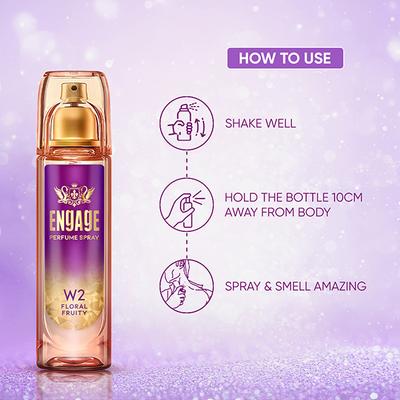 Engage Woman Perfume Spray W2 120ml - Women Perfumes (Edt/Edp)