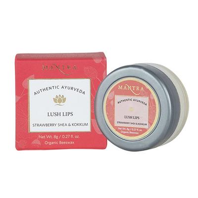 Mantra Strawberry Shea and Kokkum Lush Lip Balm 8 gm - Lip Balms