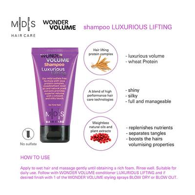 MADES Hair Care Wonder Volume Shampoo Luxurious Lifting 75 ml - Shampoos