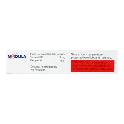 Modula 5mg Tablet 10'S - Impotence/Erectile Dysfunction (Ed)
