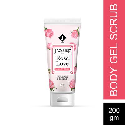 Jaquline USA Rose Love Body Scrub 200 gm - Scrubs & Exfoliants