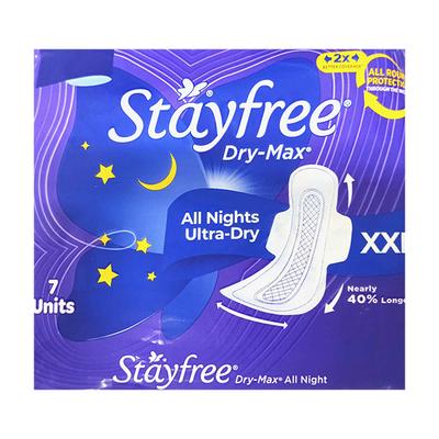 Stayfree Dry Max All Night Ultra Dry Wings (XXL) 7's - Sanitary Napkins