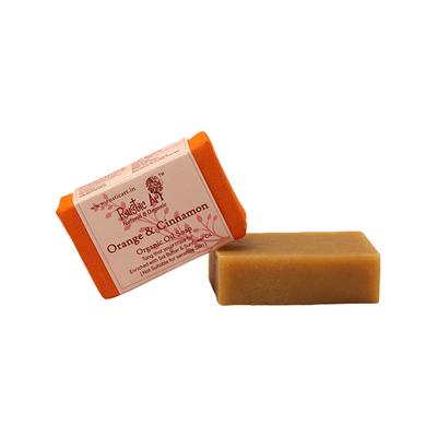 Rustic Art Organic Handmade Orange & Cinnamon Soap 100 gm - Soaps