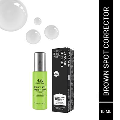 House of Beauty Brown Spot Corrector For Uneven Skin, Melasma, Acne with Salicylic, Niacin 15ml - Bb & Cc Creams