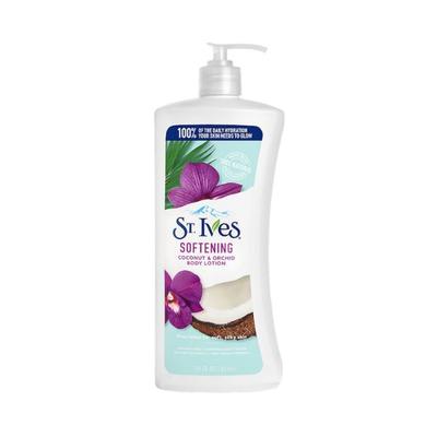 St. Ives Softening Coconut & Orchid Body Lotion 100% Natural Moisturizers 621 ml - Lotions & Creams