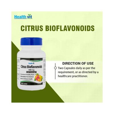 Healthvit Citrus Bioflavonoids -Capsules For Healthy Heart (Cell Defense) 60's - General Health