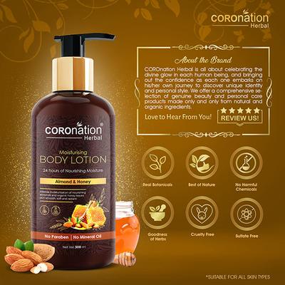 COROnation Herbal Almond and Honey Body Lotion 300 ml - Lotions & Creams