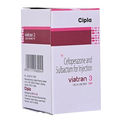 Viatran 3Gm Injection 1's - Bacterial Infections-Cep