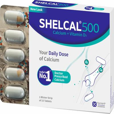 Shelcal-500 Tablet 15's - Calcium And Minerals