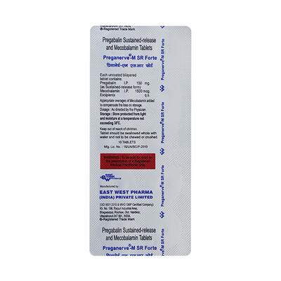 Preganerve M SR Forte Tablet 10'S - Neuropathic Pain-Dru