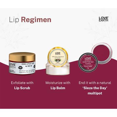 Love Earth Lip Tint & Cheek Tint Multipot-Seize The Day - Raspberry Pink 8 gm - Lip Stains & Tints