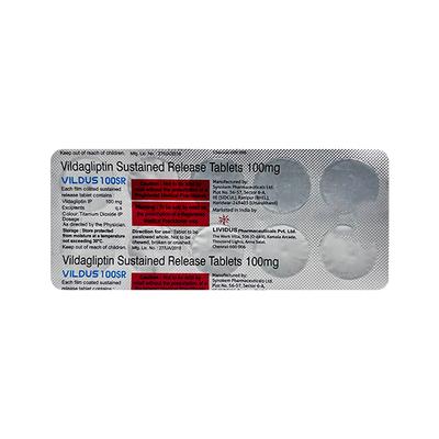VILDUS SR 100 Tablet 10's - Diabetes-Ant