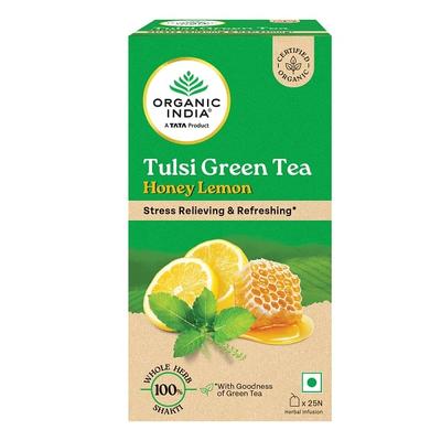 Organic India Tea Bags- Tulsi Honey Lemon 25's - Green/Herbal Teas