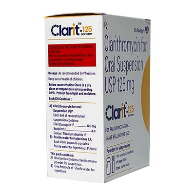 CLARIT 125mg Dry Syrup 30ml - Bacterial Infections-Mac