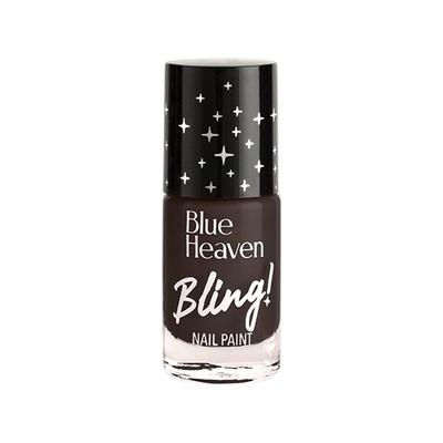 Blue Heaven Bling Nail Paint, Coffee Brown-17 8 ml - Nail Polish