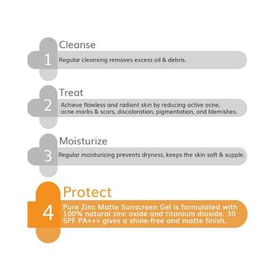 The Derma Co. Pure Zinc Matte Sunscreen Gel 50 gm - Face Sunscreen