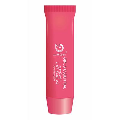 Matt Look Lip Makeup Girls Essential Colour Lip Balm Moisturizing Lip, Peach Blossom 3.5 gm - Lip Balms