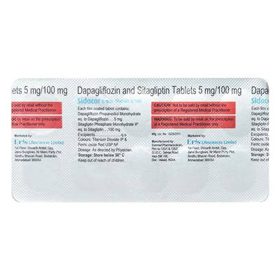 SIDACOR 5/100 Tablet 10's - Diabetes-Ant
