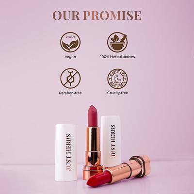 Just Herbs Long Stay Relaxed Matte Lipstick Shea Butter + Jojoba Oil Jhrm 06 (Nude Play) 4gm - Lipsticks