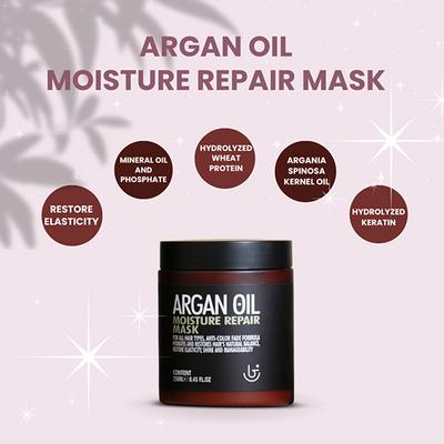 Beauty Garage Argan Oil Moisture Repair Mask 250 ml - Hair Masks & Packs